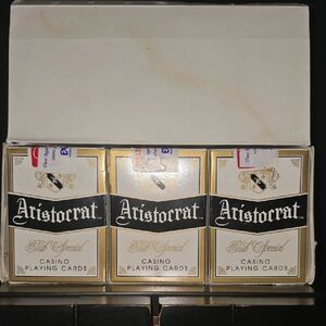 ARISTOCRAT Rare Vintage Playing Cards! Sealed For Casino EXCALIBUR Las Vegas!
